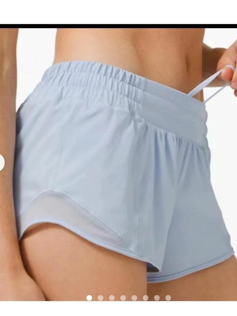 NWT Lululemon Hotty Hot High-Rise Lined Short 2.5", Starch Blue, Size 2